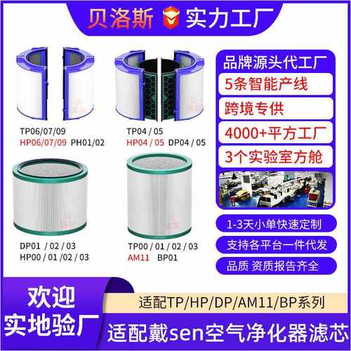 适配Dyson戴sen空气净化器滤网TP/HP/DP04/05/06/07/09/01滤芯