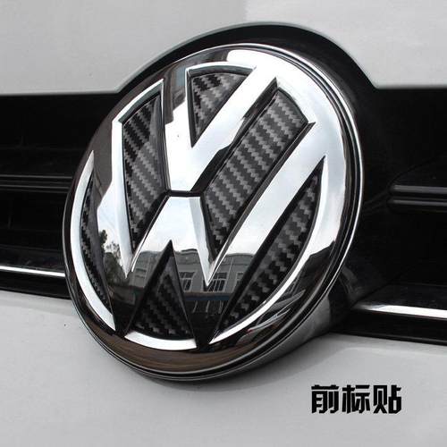 大众CC高尔夫7新迈腾凌渡帕萨特途观途岳水晶碳纤贴车标贴方向盘