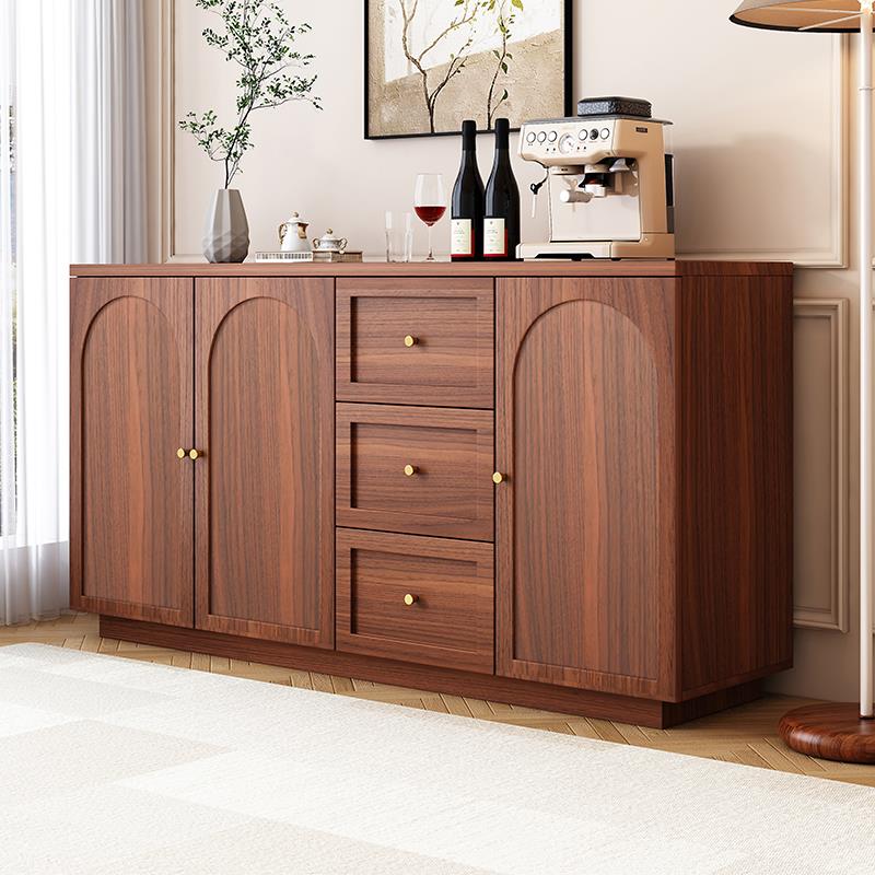 落地餐边柜靠墙一体储物柜子客厅置物柜茶水边柜厨房木门收纳柜