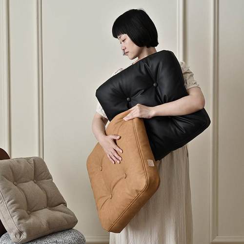 UCK又壳 简约日式纯色抱枕北欧简约办公室座椅垫方形靠垫沙发抱枕