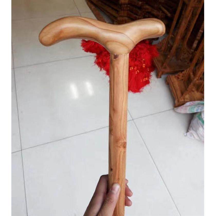 包邮正宗桃木龙头拐杖拐棍实木雕老人防滑手杖便携祝寿礼品