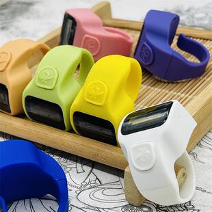电子计数器手指环5个一份手按数显夜光大屏显点数器工具戒指小巧