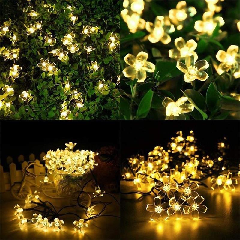 太阳能led户外氛围装饰小灯串阳台露台树灯带布置花园院子庭院灯