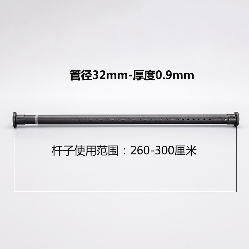 2U8K窗帘杆免打孔安装卧室轨道支架免钉伸缩杆挂钩式罗马杆撑超长