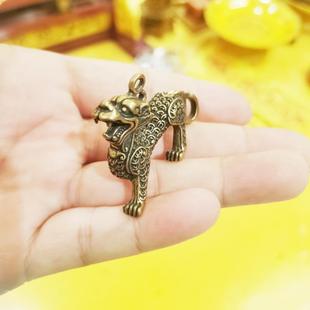 纯黄铜金钱招财貔貅小摆件文玩创意电脑书桌办公室台面收银台摆放