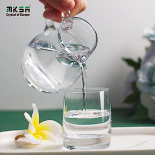白酒杯进口水晶玻璃分酒壶套装 MKSA正品 家用白酒杯小子弹杯一两