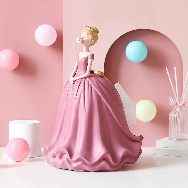 创意少女心纸巾盒客厅现代家用茶几轻奢高档简约ins风抽纸盒摆件