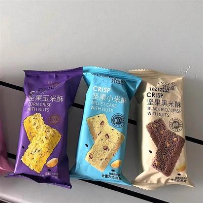 好焙滋多口味坚果黑米花酥小米玉米粗粮酥糕点休闲整箱网红零食