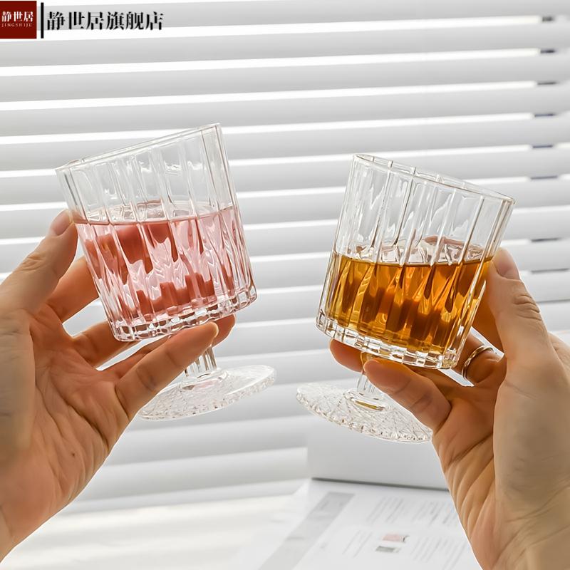 亚马逊威士忌杯加厚玻璃杯家用