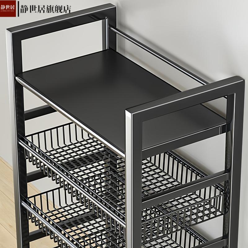 厨房置物架落地多层家用微波炉