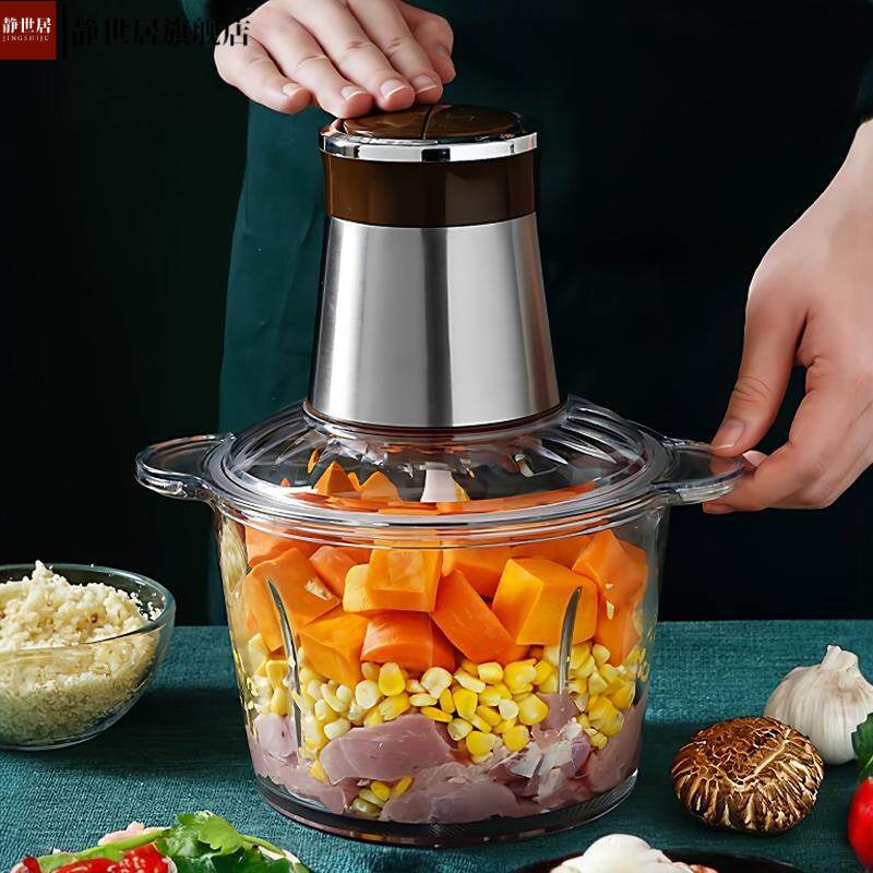 绞肉机家用肉馅机不锈钢多功能大功率全自动碎菜机料理机,厨房/烹饪用具,剥蒜器/压蒜器,淘宝优惠券,粉丝福利购,淘宝优惠卷