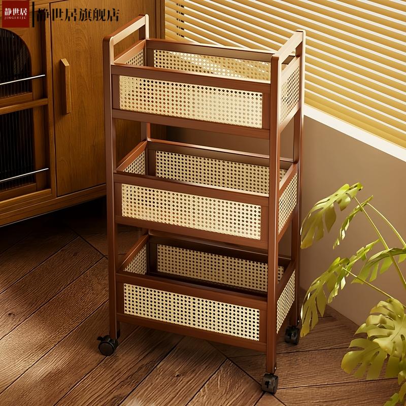 小推车置物架可移动落地多层零食