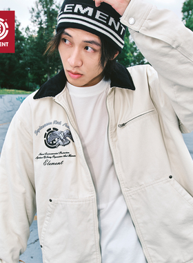 美国ELEMENT滑板&NT系列底特律夹克男翻领复古灯芯绒工装夹棉外套