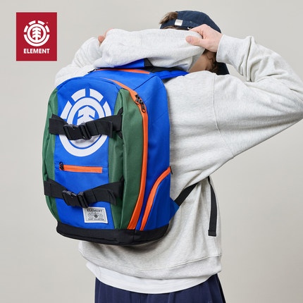 美国ELEMENT专业滑板包防泼水34L大容量书包户外运动牛津双肩包