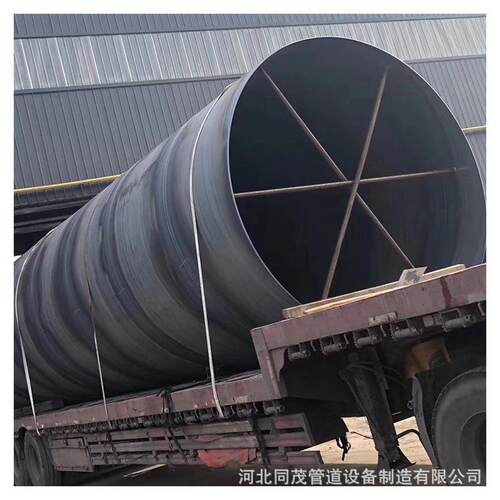 大口径螺旋钢管DN200/300工业消防排水无缝螺旋防腐厚壁直埋管道