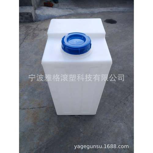 厂家供应120L方形加药桶 牛筋药剂桶 盐酸搅拌投药桶 LLDPE材质