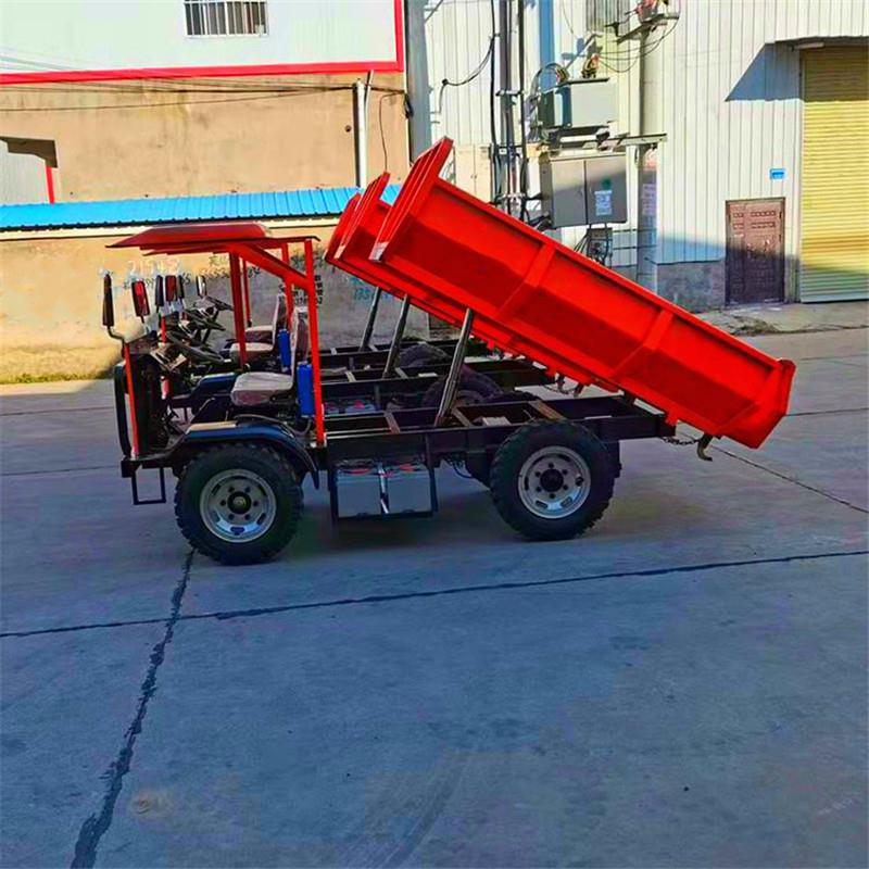 电动工程三轮车 载重3吨矿用四轮车 液压自卸