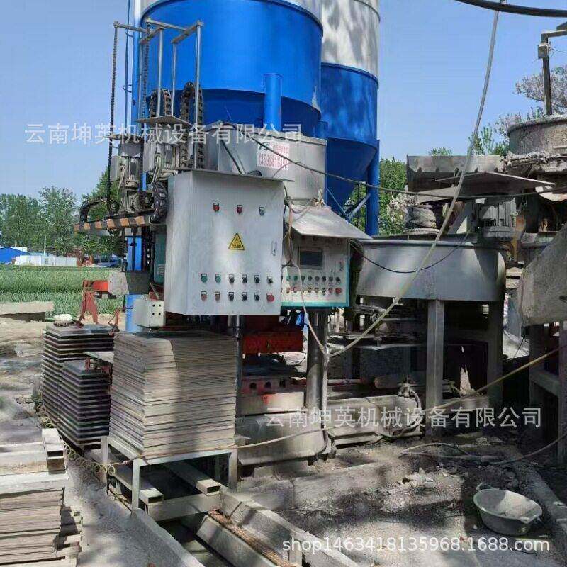 全自动水磨石地板砖生产设备 液压免烧空心砖机 模压水泥彩瓦机