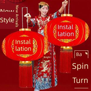 新婚灯变灯,一串加厚喜字灯笼,户外防水喜字灯笼