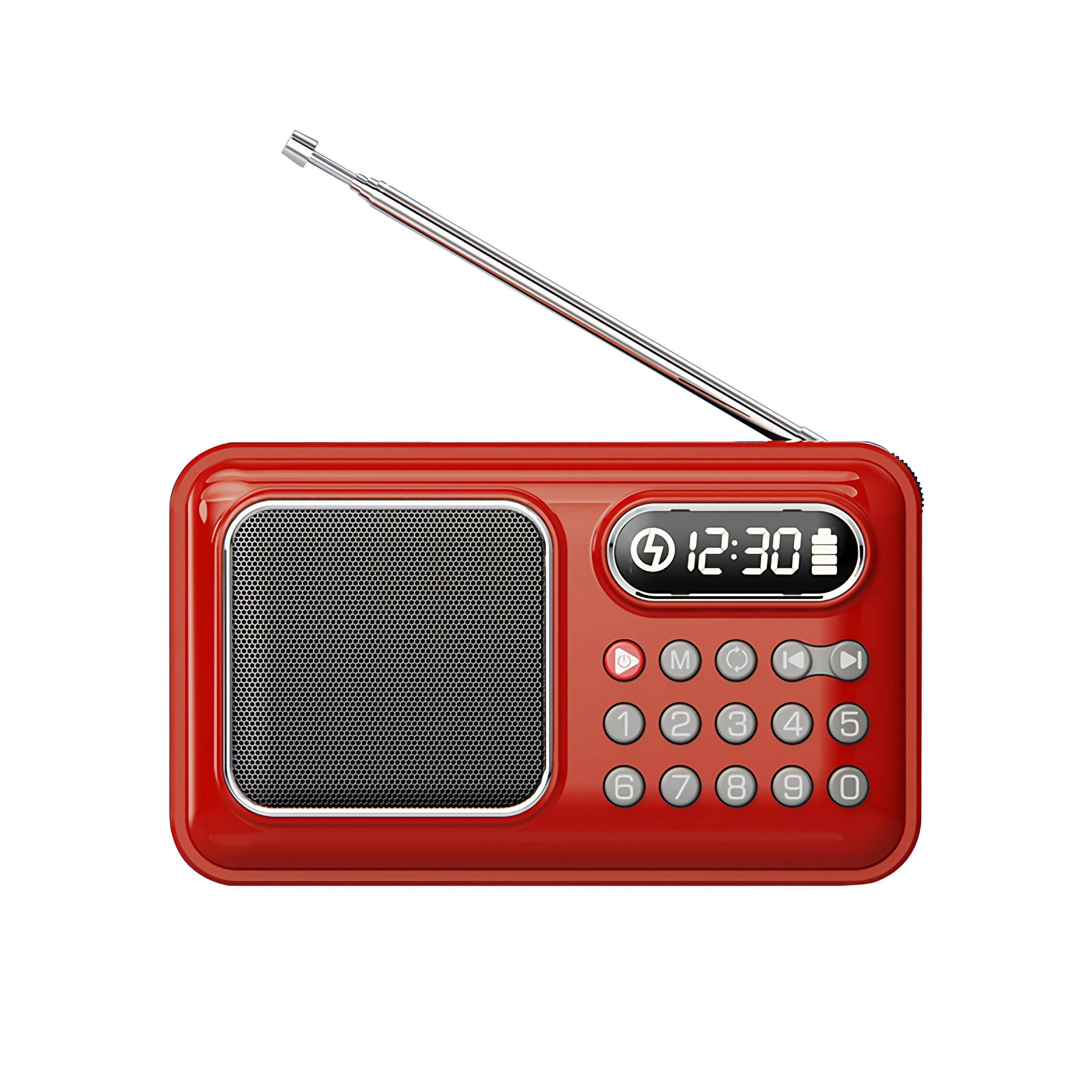 新款夏新D55收音机老人多功能便携式插卡户外听戏评书机MP3播放器