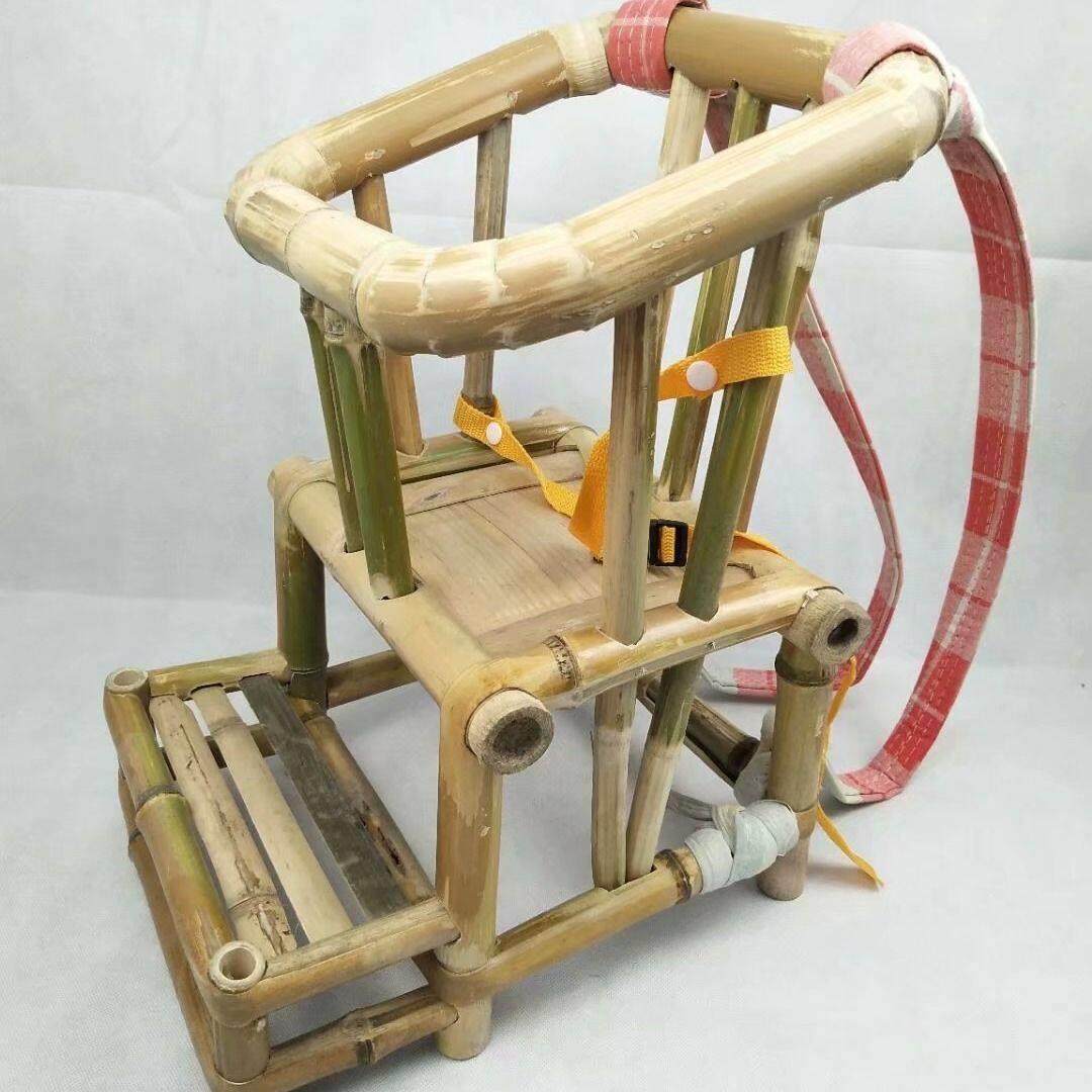 婴儿坐椅宝贝出行夏天纯天然竹编抱椅腰凳手工学坐竹凳子宝宝竹抱