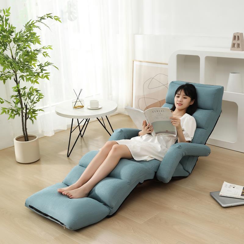 懒人沙发可躺可睡飘窗单人床上靠背椅小毛毛虫窝窝卧室榻榻米阳台