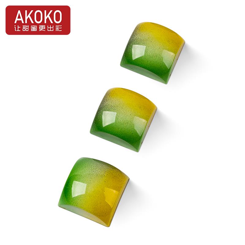 AKOKO凸正方形巧克力模具PC材质DIY法式手工巧克力抱枕糖果烘焙模