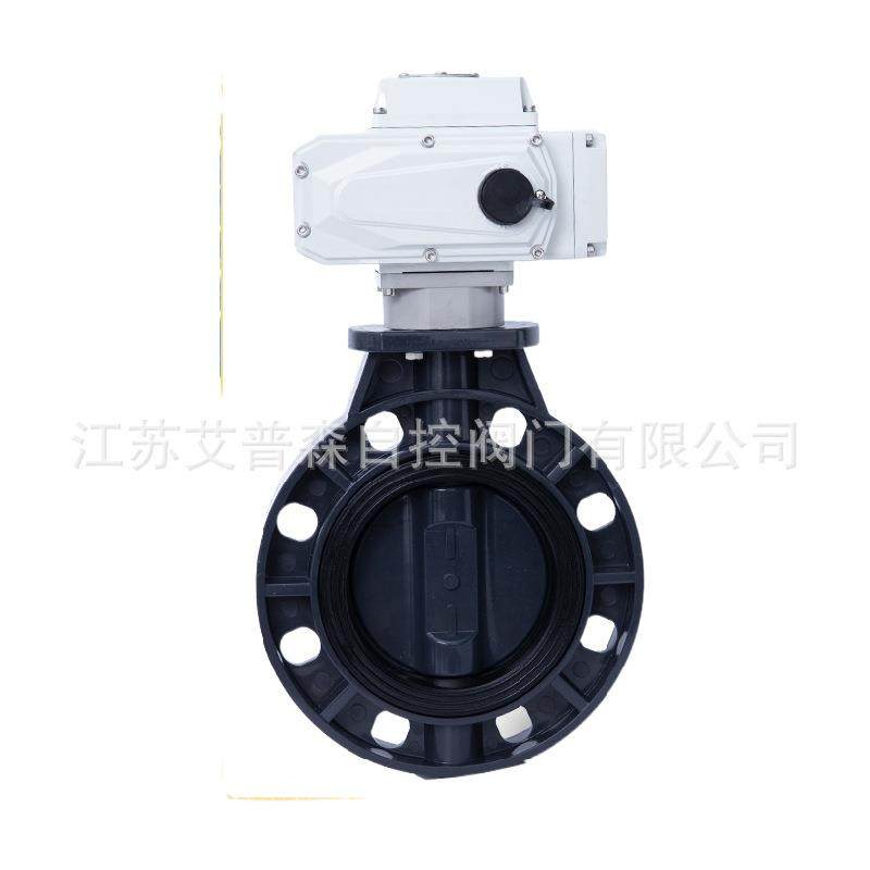 UPVC电动塑料对夹蝶阀D971X-10S高效防腐耐酸碱化工管道阀门,机械设备,其他机械设备,淘宝优惠券,粉丝福利购,淘宝优惠卷