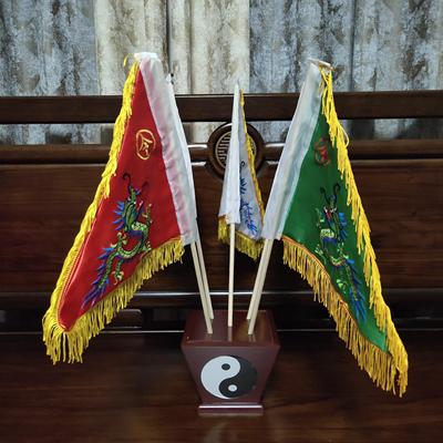 五色令旗高档道家双面用品五方五营堂口兵马五龙刺绣龙全套一整套