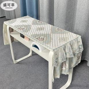 美甲桌布桌套桌罩 轻奢华布艺防尘防滑桌面垫布定制 包邮 长方形欧式