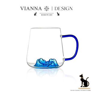 VIANNA 雪山观山玻璃马克杯耐热泡茶水杯礼物 登山杯·RACHEL日式