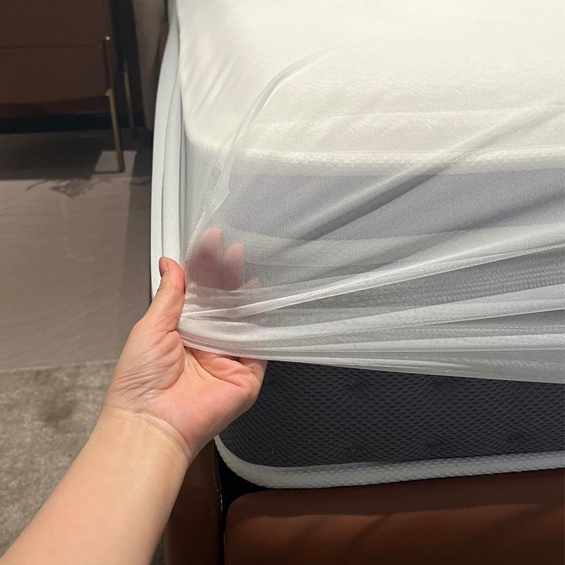 家具商场展厅床垫防尘保护套纱床笠透明高弹力柔软防尘罩网纱全包