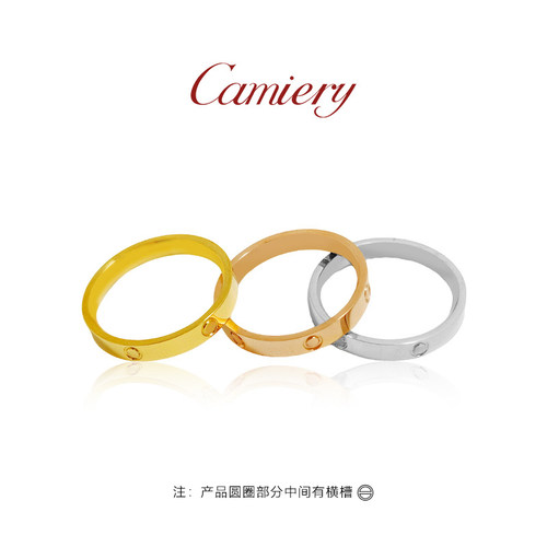 钛钢不掉色戒指叠戴情侣对戒