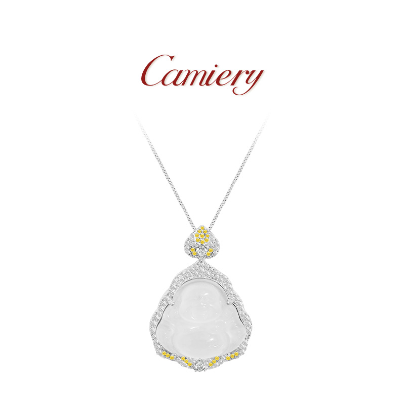 拼钻佛公项链吊坠单坠高级感轻奢