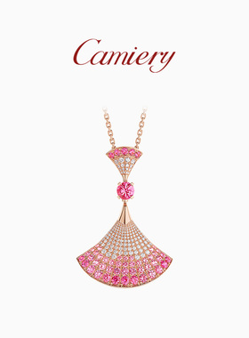 CAMIERY【时尚爆款】经典气质百搭带钻小裙子项链女 时尚轻奢优雅