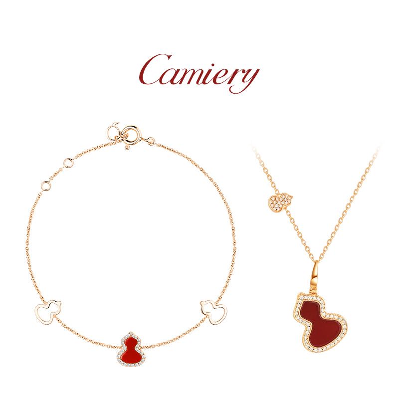 拼钻三葫芦手链女款同款带钻项链