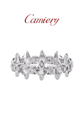 西太后土星紫钻戒指女士小众设计