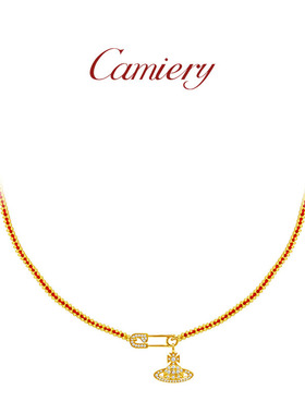 西太后土星别针红绳项链女本命年