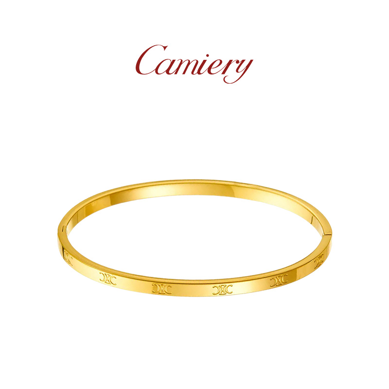 凯旋门手镯女金色手镯叠戴高级感