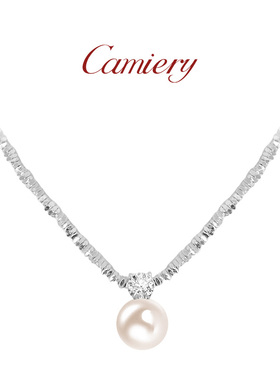 碎银子珍珠项链女设计感轻奢小众