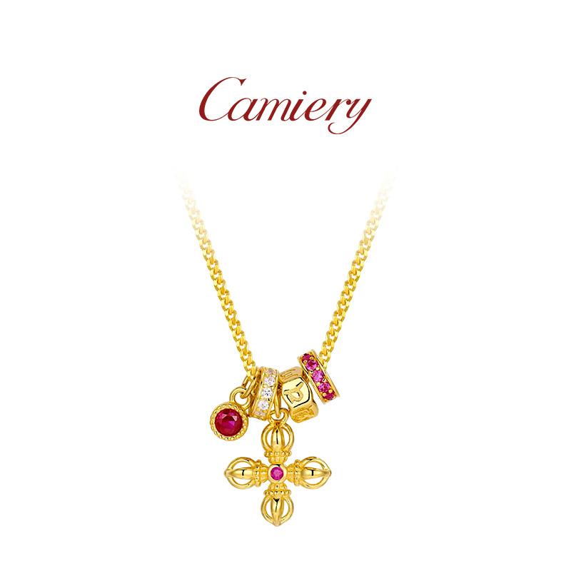 CAMIERY十钻金刚杵项链女款高级感轻奢小众绝美高贵气质保色
