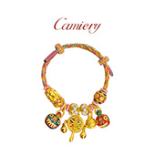 CAMIERY拨浪鼓吞金兽手链轻奢小众精致高级感镀24K金本命年手饰女
