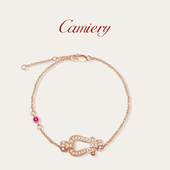 CAMIERY马蹄扣手链女款 轻奢小众精致新年礼物女生马年本命年手链