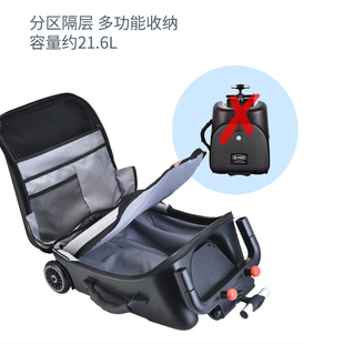 QBox懒人行李箱儿童可坐骑溜娃神器拉杆旅行箱推车带娃出行可登机