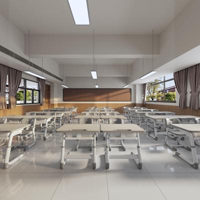 中小学生课桌椅托 托管班教室学校培训机构学习桌儿童书桌书桌套