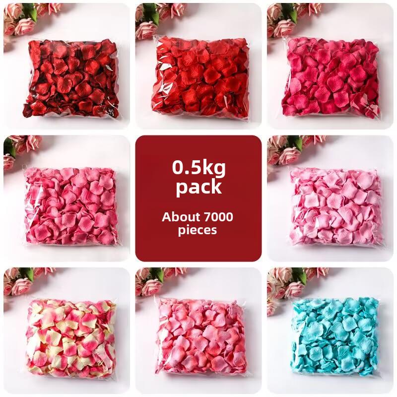 免搓彷真玫瑰花瓣结婚表白装饰手撒花情人节求婚浪漫婚房布置用品