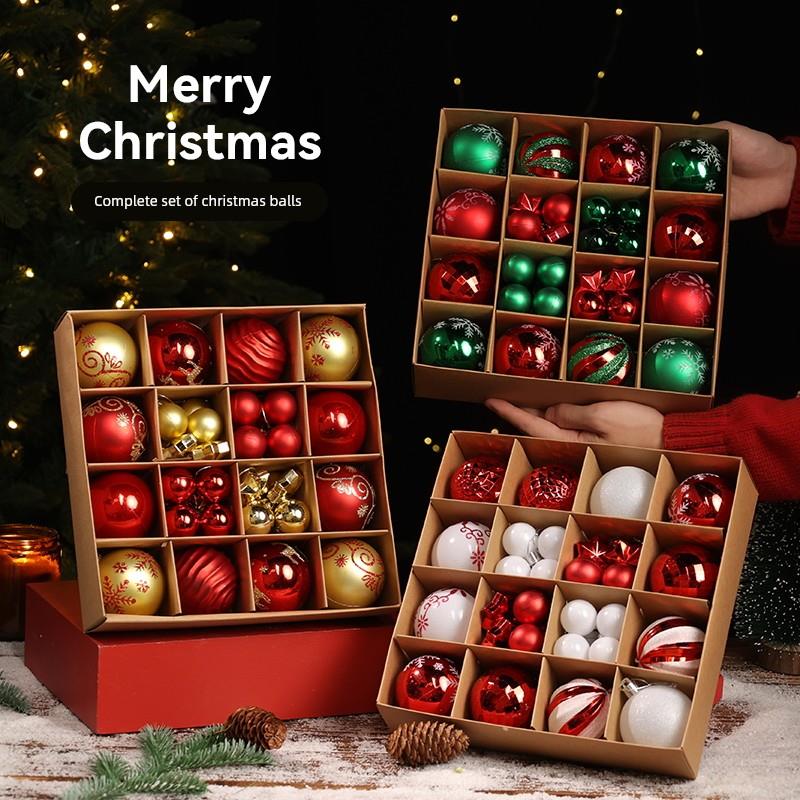 【工厂】圣诞装饰品圣诞球创意ins吊饰节日装扮礼盒装圣诞树挂饰