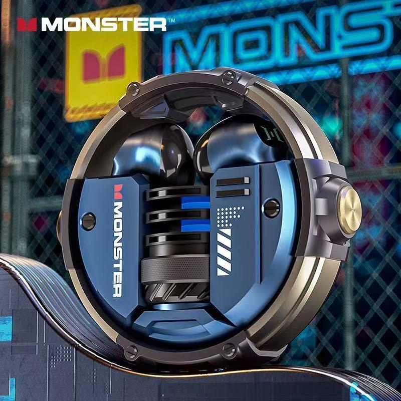 魔声MONSTER XKT10真无线蓝牙耳机 全金属架构 5.3版蓝牙音质炸裂