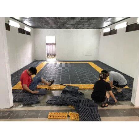 洗车车间地板垫地面格栅防水防潮塑料垫仓库地板托盘托盘垫车间船