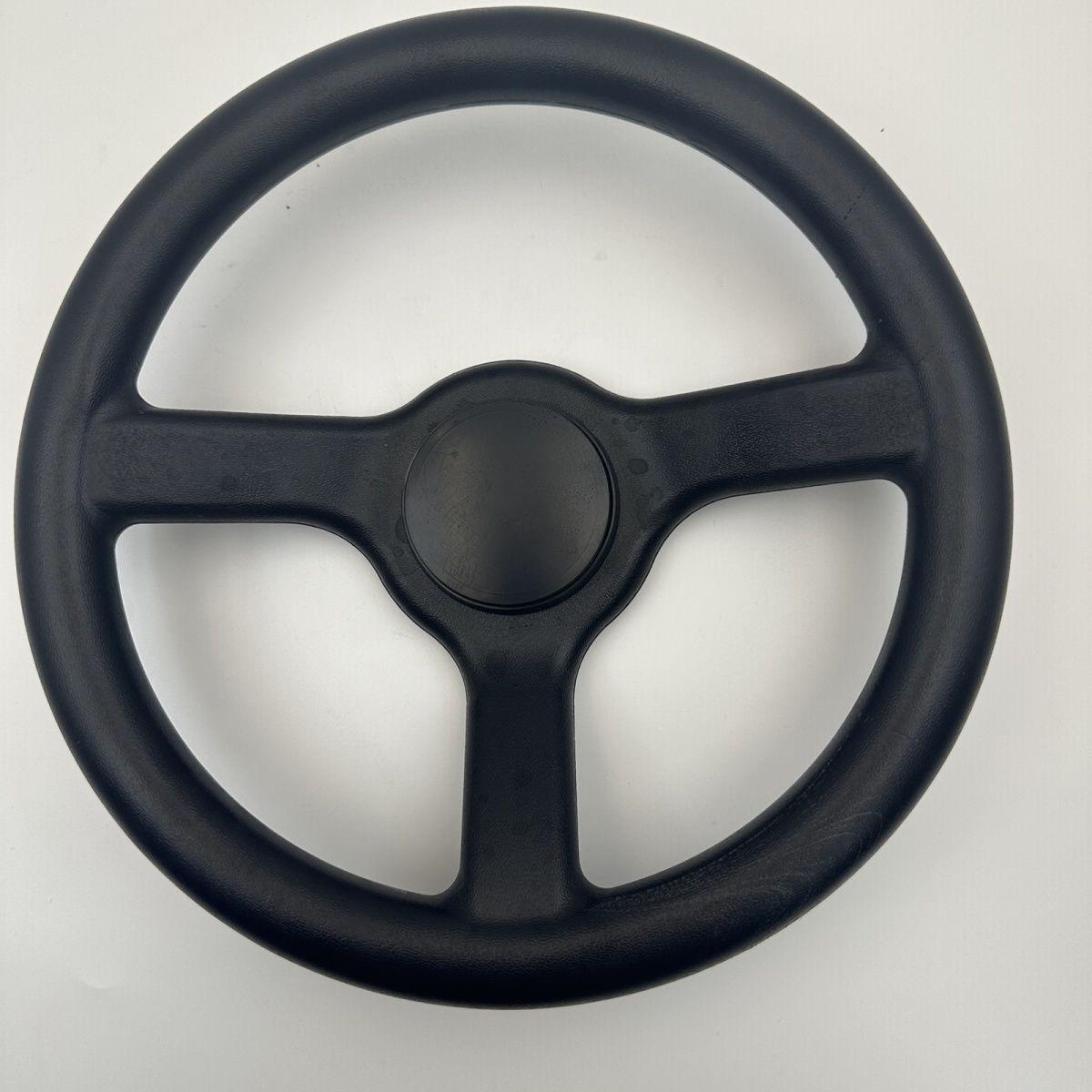 280MM儿童车方向盘塑料款带盖子子卡丁车沙滩车成人配件转向盘